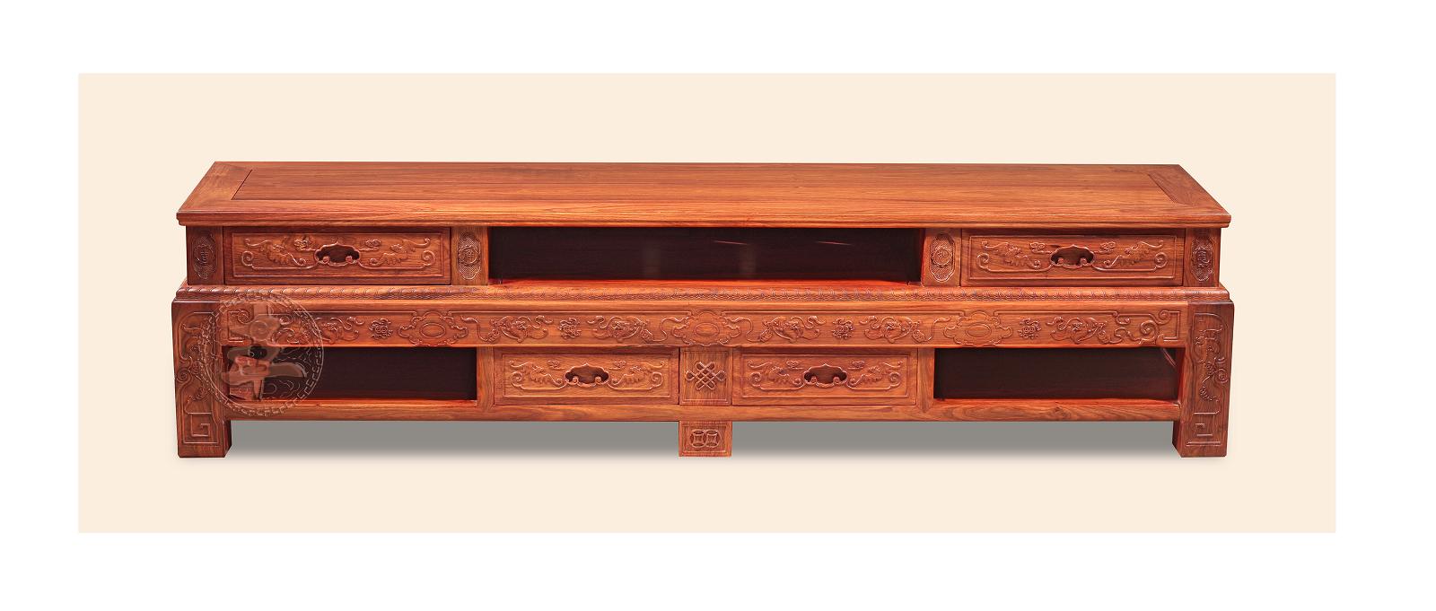 1.98如意地柜_刺猬紫檀(非洲花梨)_中山市王士丰精雕红木家具有限公司_中国古典家具网