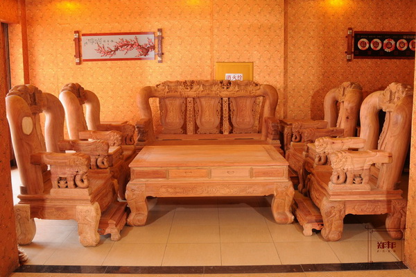 大奔沙发10件套(郑邦),红木家具-郑邦古典家具