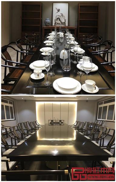 戴为品牌生活美学馆中的餐厅(上)、会议室(下)空间 戴为品牌生活美学馆中的餐厅(上)、会议室(下)空间