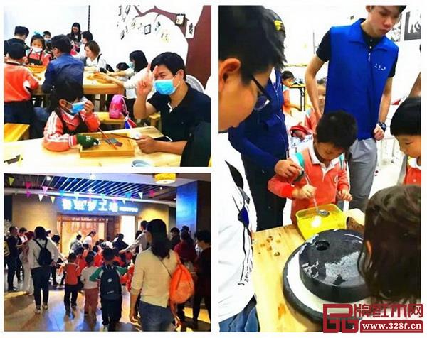 家长与孩子们走进红博城体验传统文化项目 家长与孩子们走进红博城体验传统文化项目