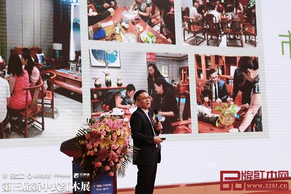 雅宋红木总经理石拥军讲述案例、展示OAO全渠道营销的落地效果
