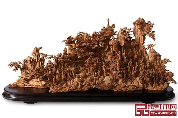 林庆财大师木雕作品——檀香木雕《妈祖巡游》 林庆财大师木雕作品——檀香木雕《妈祖巡游》