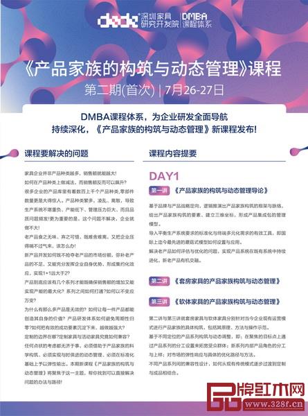   大家居教育平台开设的有关家具企业顶层战略的系列专业课程