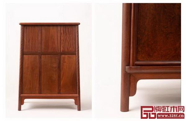 区胜春作品:圆角柜一对,lot280 区胜春作品:圆角柜一对,lot280