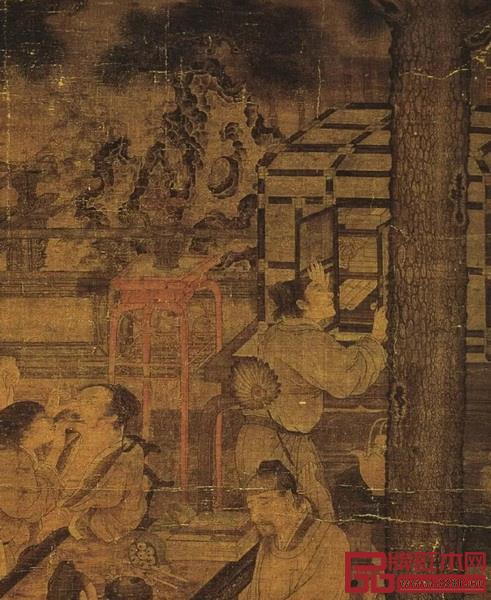 图8南宋刘松年《唐五学士图》 图8南宋刘松年《唐五学士图》