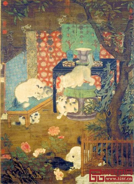宋佚名《戏猫图》 宋佚名《戏猫图》