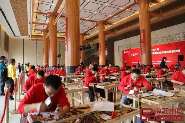 2019年中国技能大赛——“三福杯”第二届全国家具雕刻职业技能竞赛总决赛现场 2019年中国技能大赛——“三福杯”第二届全国家具雕刻职业技能竞赛总决赛现场