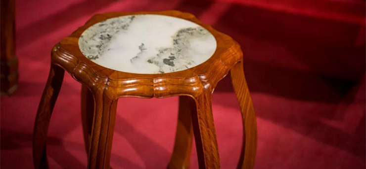 缅花大王红桥红经典复刻《明尼阿波利斯博物馆·海棠型鼓凳》
