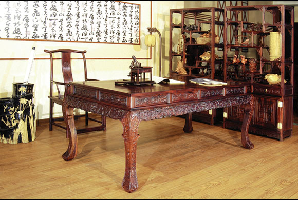 雕花书桌(明智)
