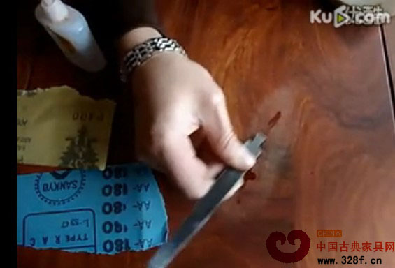 红木家具裂痕修补