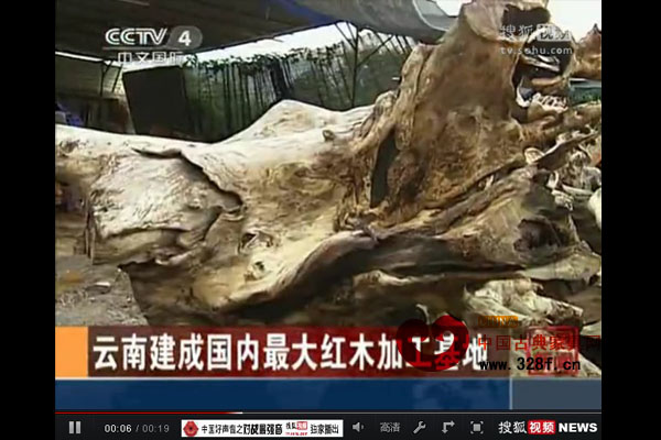 云南建立国内最大红木加工基地（视频）