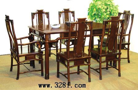 红檀云龙二出头餐台(红古轩)