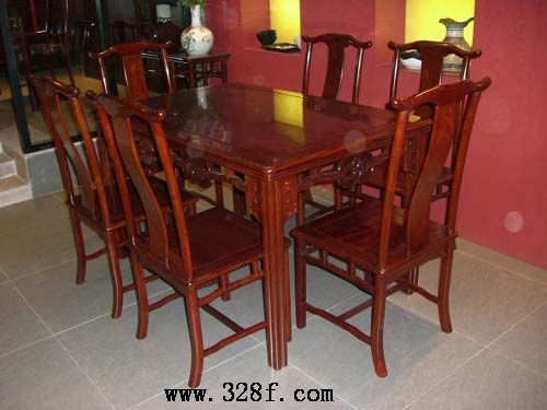 红檀金钱餐台(红古轩)