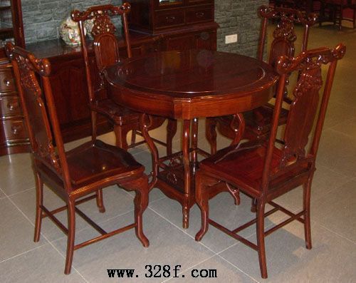 90公分红檀圆台(红古轩)