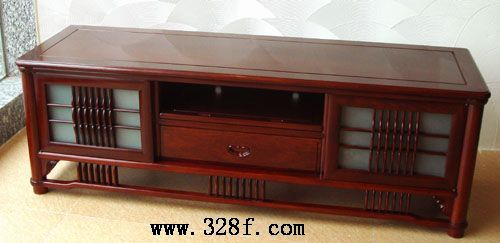 红檀180二出头地柜(红古轩)