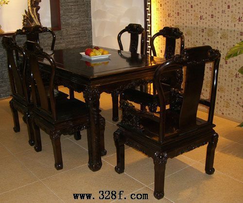 黑木锦绣餐台(红古轩)