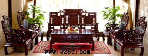 红檀卷书沙发(红古轩)