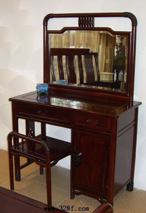 红檀云龙梳妆台(红古轩)