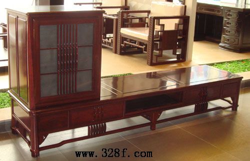 红檀238二出头地柜(红古轩)