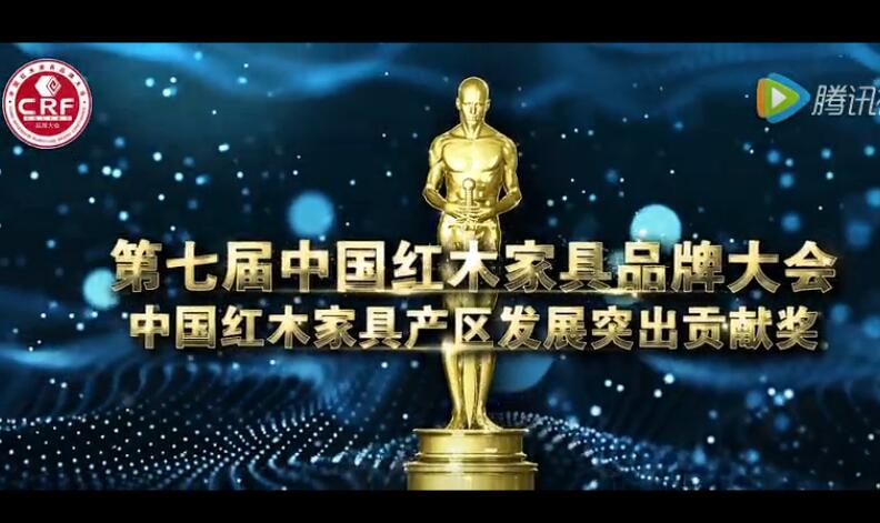 中国红木家具产区发展突出贡献奖