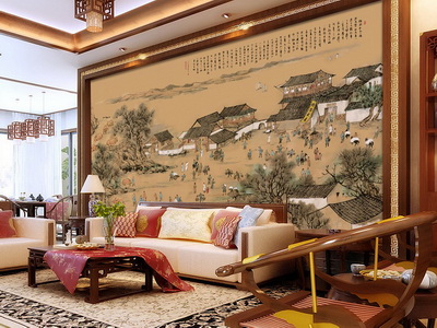 中式家装 以画构景