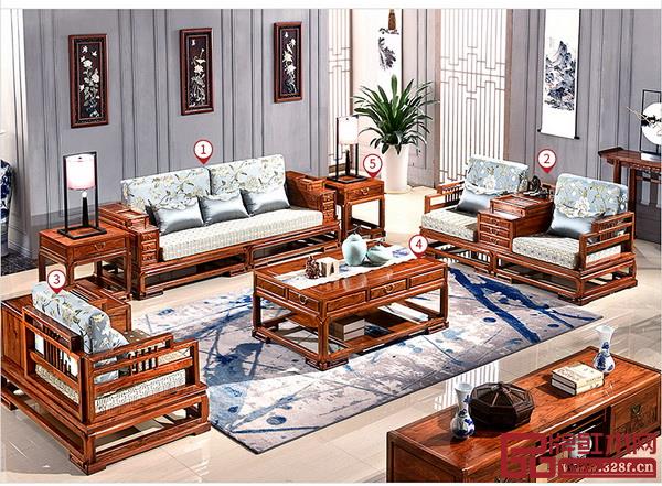  王木匠《锦绣江南沙发》细节展示