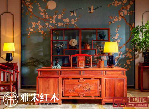雅宋红木：明月书台