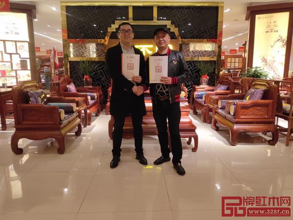 2019中国·花园红木家具展销会期间，华厦·大不同再签6家品牌加盟店