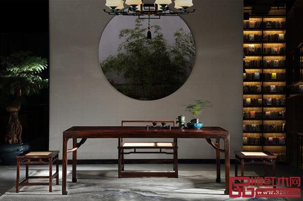 志成红木耕梨新中式产品《七碗茶台》,曾在2018夏季达沃斯论坛上荣耀亮相 志成红木耕梨新中式产品《七碗茶台》,曾在2018夏季达沃斯论坛上荣耀亮相