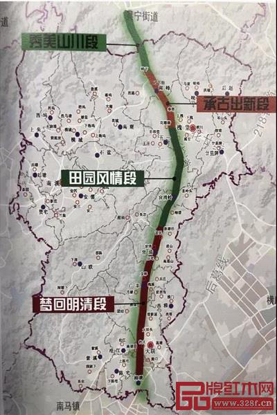 浙江省东阳市红木长廊南市街道段 浙江省东阳市红木长廊南市街道段