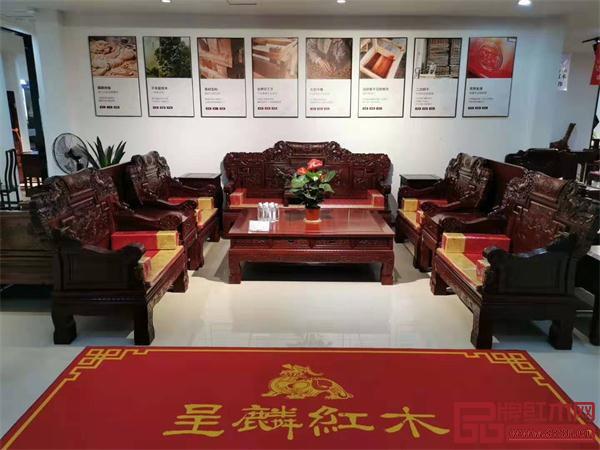 呈麟红木慈溪工厂旗舰店一景 呈麟红木慈溪工厂旗舰店一景