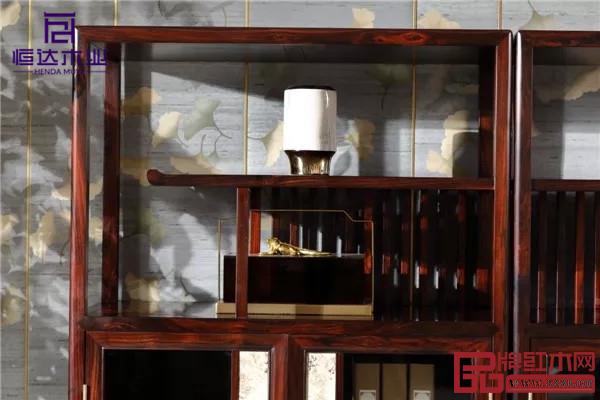 恒达木业——阔叶黄檀品韵功能柜细节图