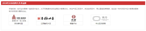 2019红木家具四大艺术品牌 2019红木家具四大艺术品牌
