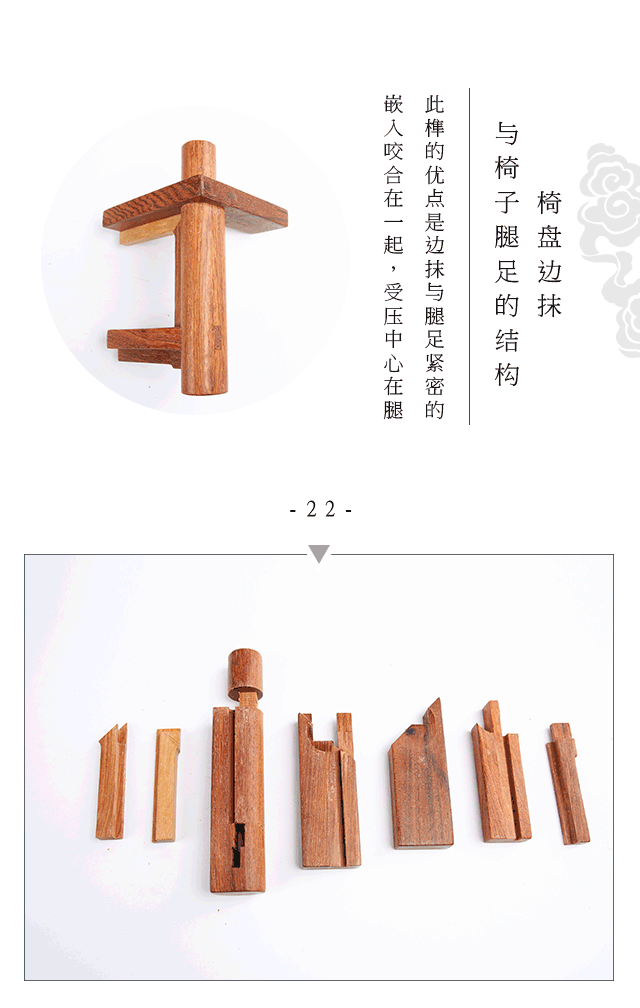 椅盘边抹与椅子腿足的结构