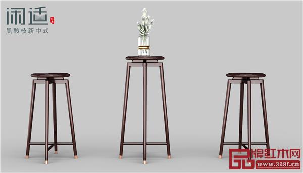 闲适红木：印象高矮花架