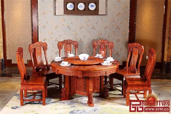 华行红木:缅花1.38满花圆台 华行红木:缅花1.38满花圆台
