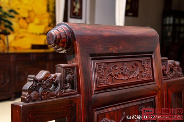 木缘红木《印尼黑酸枝·大卷书沙发》 木缘红木《印尼黑酸枝·大卷书沙发》