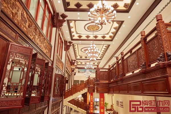 国方家居2000㎡中式原木整装样板间 国方家居2000㎡中式原木整装样板间