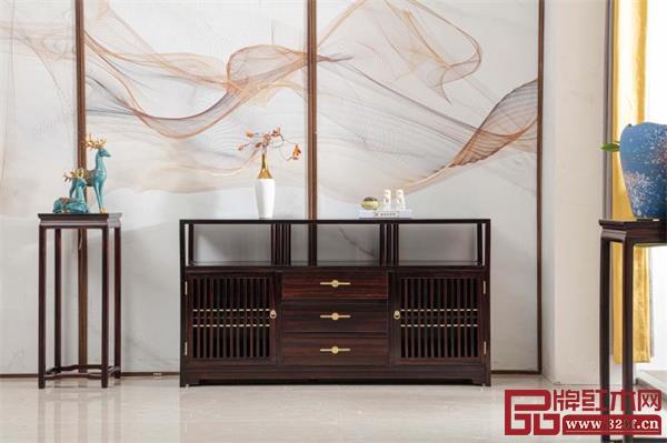 天勤红木条纹乌木家具