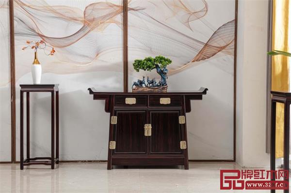 天勤红木条纹乌木家具