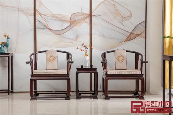 天勤红木条纹乌木家具