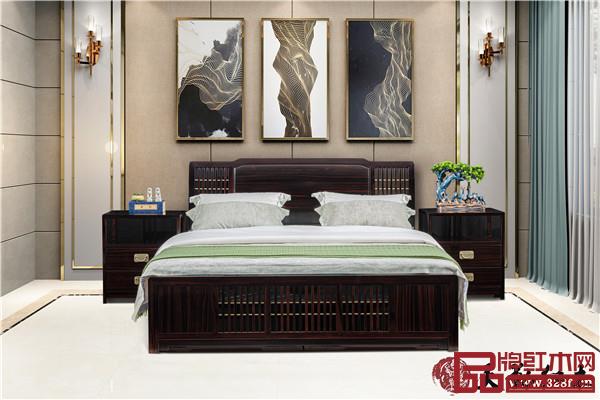 天勤红木条纹乌木家具