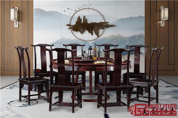 天勤红木条纹乌木家具