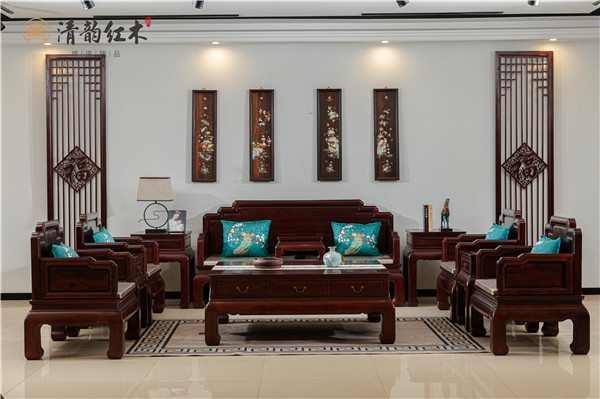 中式客厅美不美？清韵红木为您介绍