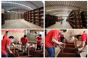 省市领导莅临国方家居调研国家版本馆-传世工程木作项目，为其红木工艺整装点赞