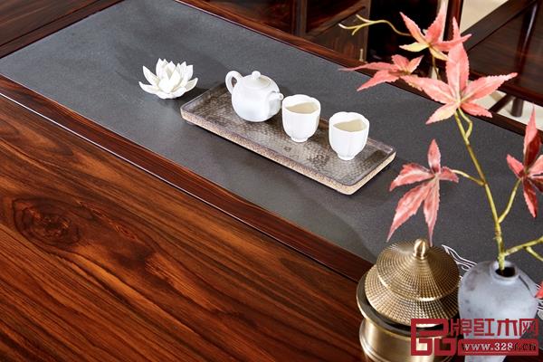 闲适红木黑酸枝新中式《有致茶台》细节图 闲适红木黑酸枝新中式《有致茶台》细节图