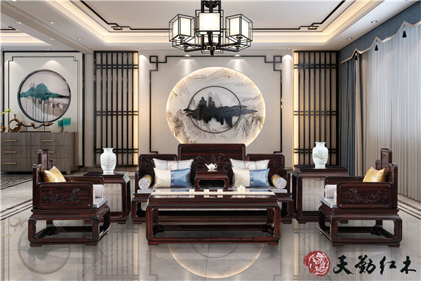 条纹乌木新中式：水墨诗意，勾勒东方至美空间！
