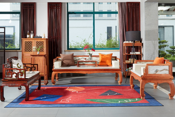 “极简”客厅掀起宋明清三朝风韵，名雅居古典红木家具创新案例