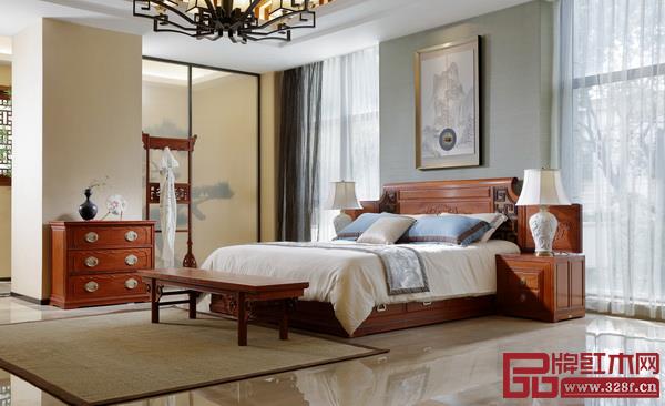国寿红木·玉如意大床