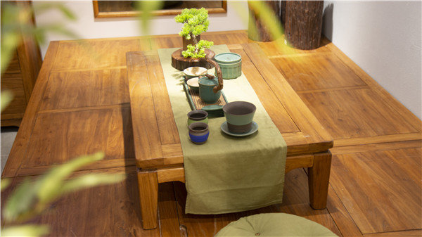 致远老榆木家具的N种可能|茶室里的悠然，找寻一隅幸福
